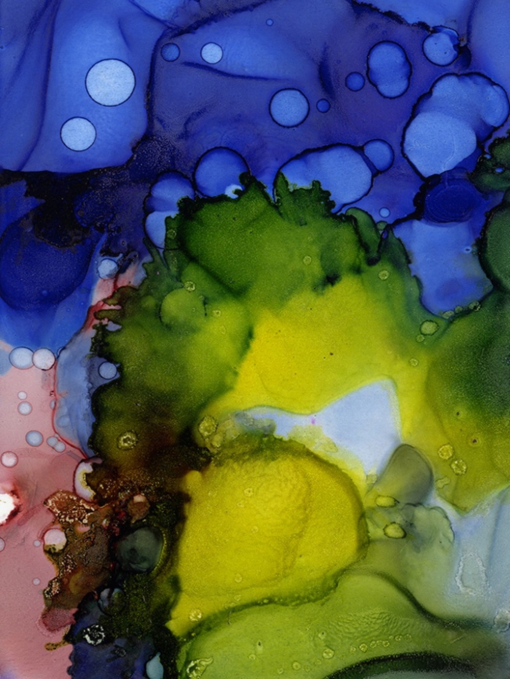Original Abstract Alcohol Ink art Painting - Color Utopia 17